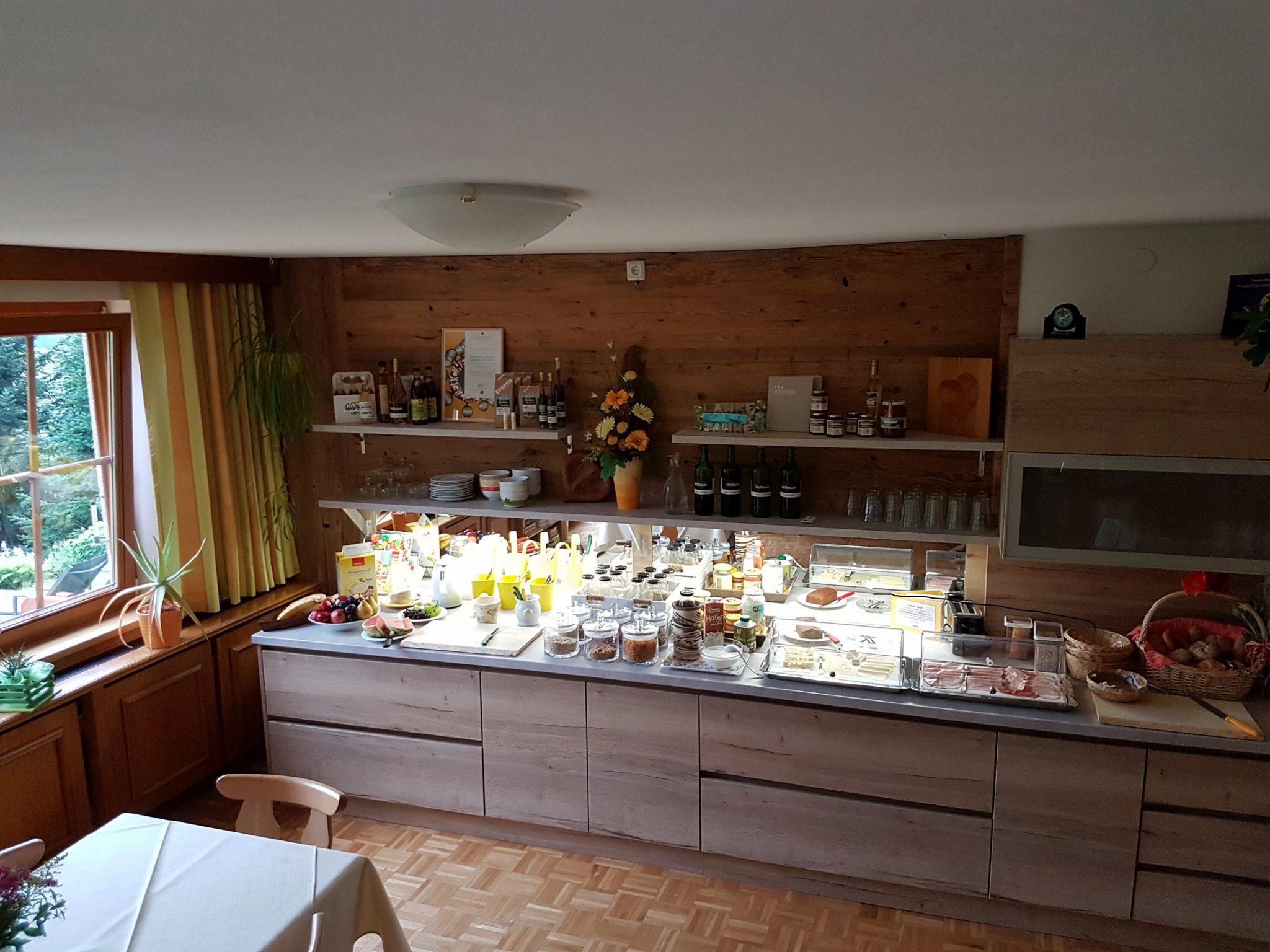 Frühstücksbuffet 3 Privatzimmer und Ferienwohnungen Gassner Nationalpark Gesäuse
